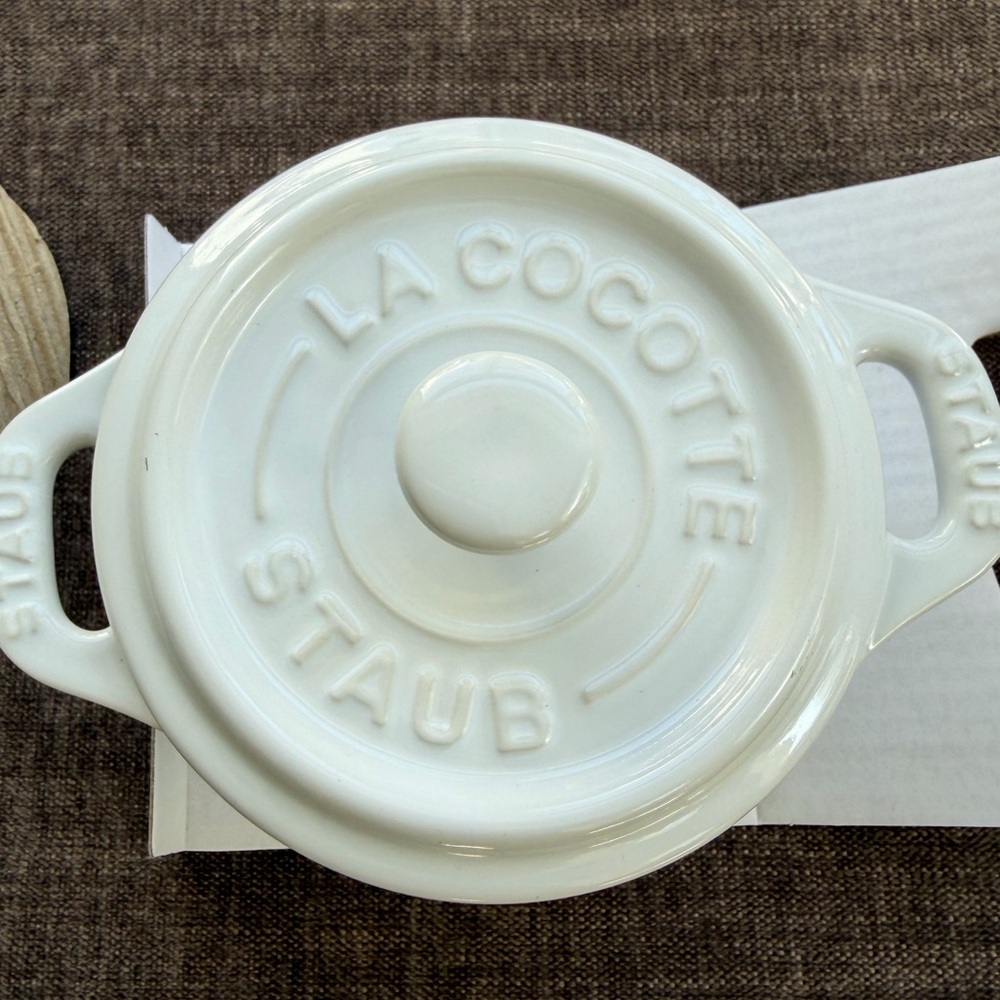 NEW Staub Mini Round Cocotte White
